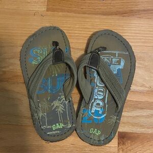 GAP Kids Olive Green Flip Flops